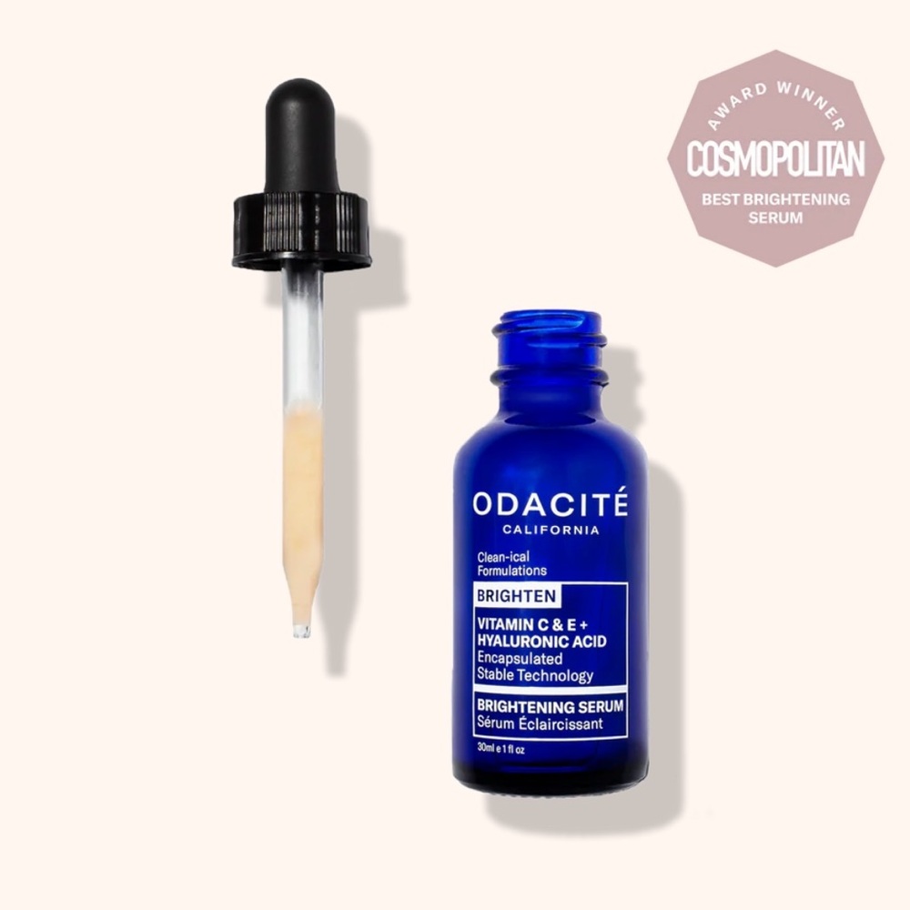 Odacite Clean-ical Brighten Encapsulated C E Serum Blue White NWT Full Size 1 Oz